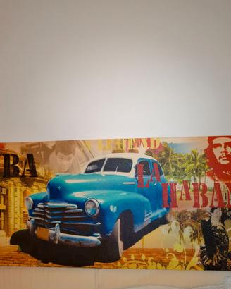 Quadro Cubano originale su Batik, vernice lavabile
