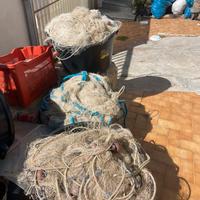 Reti da pesca per seppie tremaglio usate
