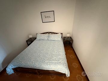 Letto matrimoniale 2 comodini in bambu