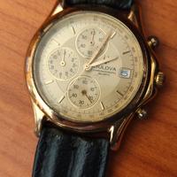 bulova cronografomeccanico automatico placato oro 