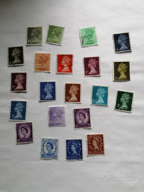 Francobolli Inghilterra usati