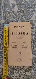 Riproduzione pianta di Roma 1870