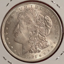 Dollaro Morgan 1921 USA SPL+ - qFDC Argento