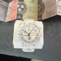 Omega Swatch Snoopy Moonswatch White