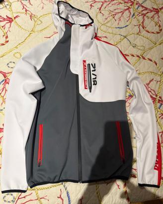 Giacca in cotone tecnico Ducati, con cappuccio.