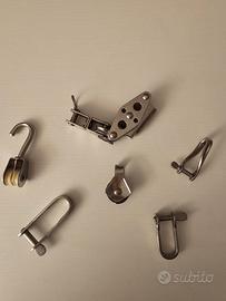 Grilli-Carrucole inox per deriva/vela