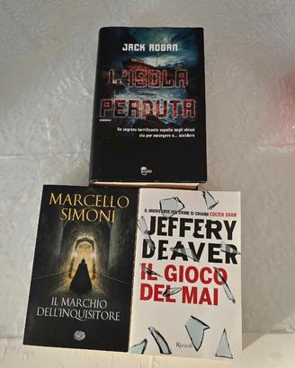 Lotto di 3 libri thriller - gialli