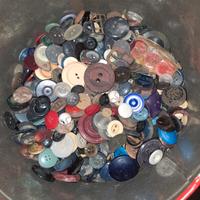 bottoni vecchi 1.5 kg cerniere handmade decupage 