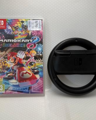 Mario Kart 8 Deluxe Switch Gioco con Volante