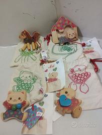 SEVI SPILLE PORTACIUCCIO  ETC GIOCHI LEGNO ETC