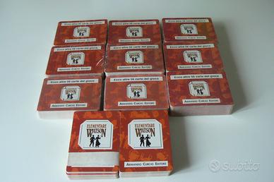 Mazzi CARTE compl. gioco "ELEMENTARE WATSON" 1990