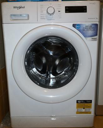 lavatrice Whirlpool vapore sense 8kg