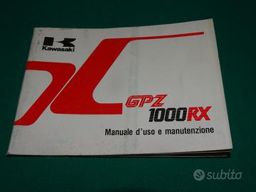 Libretto uso e manutenzione kawasaki gpz 1000 rx