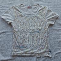 T-shirt bianca da donna GURU - Taglia S (Regular