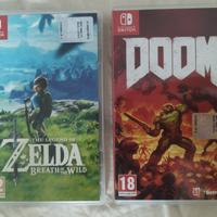 Doom e Zelda Breath of the wild per switch