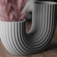 Vaso design moderno a U doppio boccale in PLA