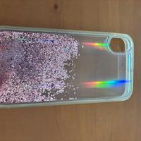 Cover Iphone XR trasparente e con brillantini
