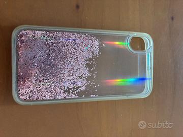 Cover Iphone XR trasparente e con brillantini