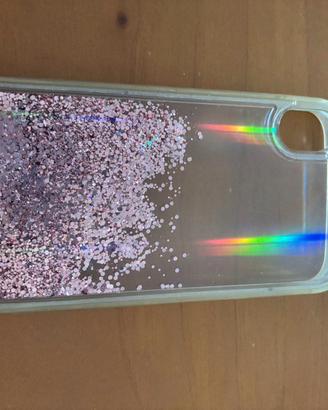 Cover Iphone XR trasparente e con brillantini