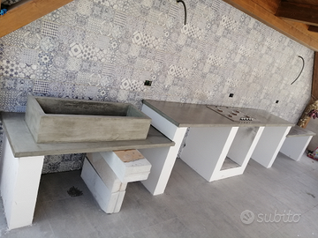 Cucine esterne pietra