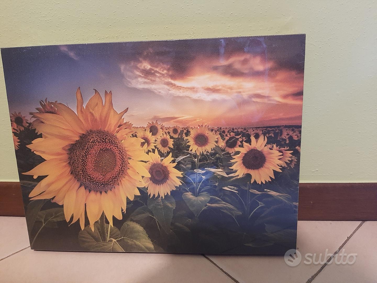 Quadro moderno girasoli - Dipinti Moderni