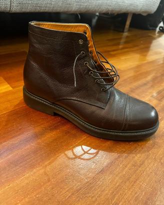 SCARPA UOMO STIVALETTO PELLE