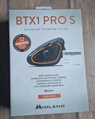 Interfono moto Midland BTX1 Pro S 