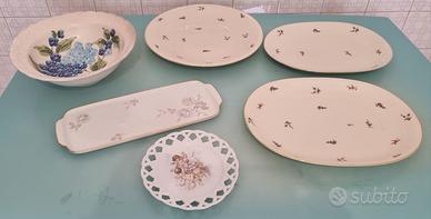 Piatti da portata e centrotavola.