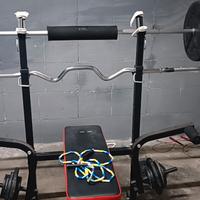 panca multifunzione e bilancieri