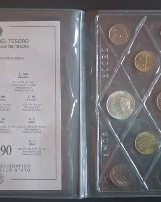 monete divisionale 1990 collezionismo