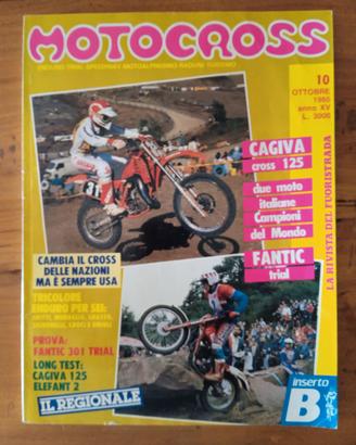 Rivista MOTOCROSS N. 10 Ottobre 1985