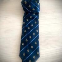 Cravatta pura seta con logo FISI