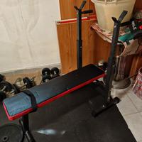 panca con porta bilancere