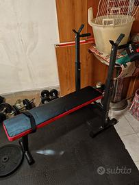 panca con porta bilancere