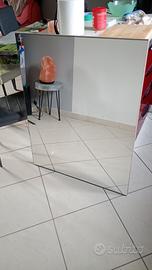 specchio per camera da letto o bagno rovere chiaro