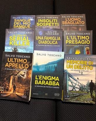 9 libri Salvo Toscano Fratelli Corsaro