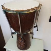 tamburo artigianale in legno