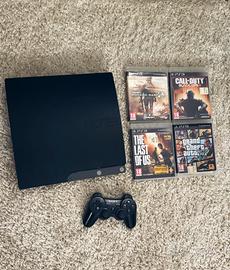 Playstation 3 slim + controller + 6 giochi