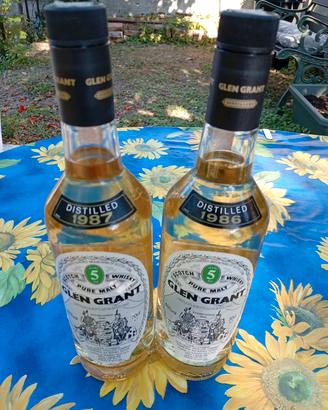 2 bottiglie glen grant 1986/87  snigillo intatto 