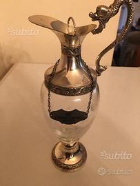 Bottiglia originale Buton cristallo e argento