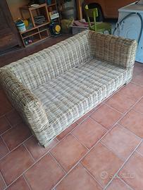 Divano in vimini