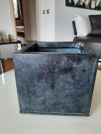 Vaso quadrato zinco