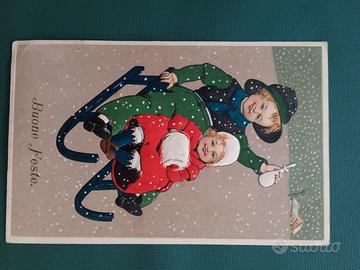 Cartolina storico natalizia dei primi del'900