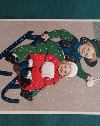 Cartolina storico natalizia dei primi del'900