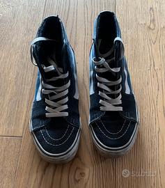 Vans alte cheap nere e blu