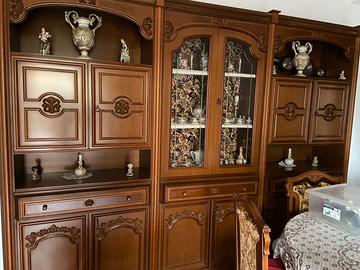 Mobile soggiorno in noce