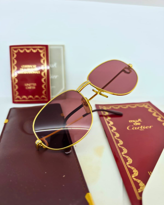 Cartier Vintage Romance Louis Gold Occhiali Sole