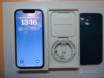 iPhone 13Mini Blu 256GB + Watch Serie 7 41mm Blu