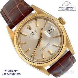 ROLEX Datejust 1607 Soleil silver dial yellow gold