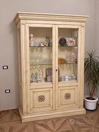 VETRINETTA 2 ANTE IN LEGNO BEIGE DECAPATO